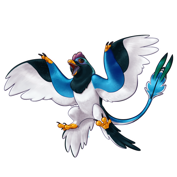 Microraptor Illustration